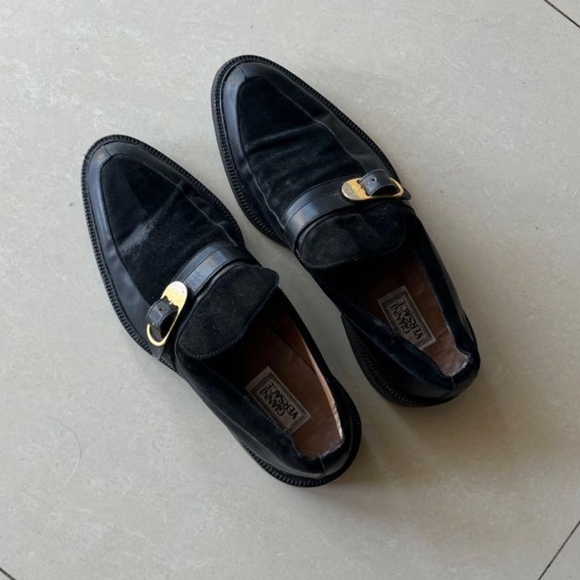 VINTAGE 1990’s GIANNI VERSACE DESIGNER MEDUSA LOAFERS - Picture 2 of 13